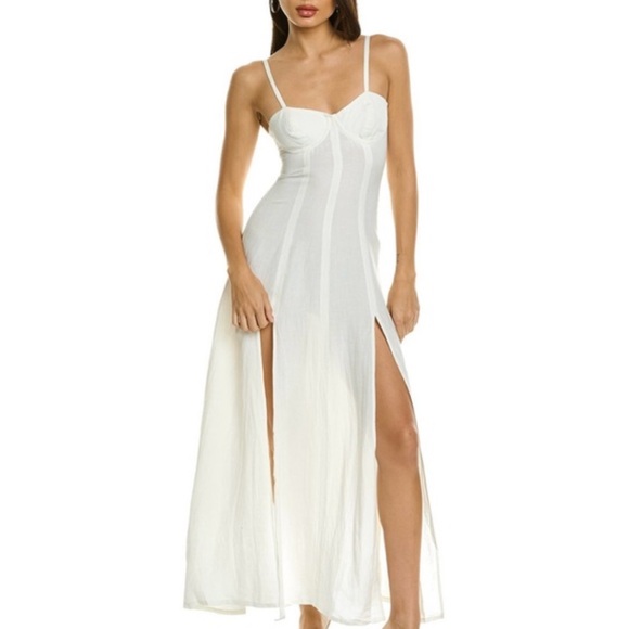 SHANI SHEMER Dresses & Skirts - Shani Shemer Josie Wired along Dress Cream